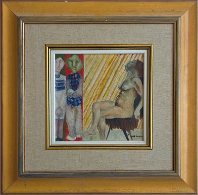 GERSHON RENNERT - Technique: OIL ON ARTIST BOARD Size: 25x25