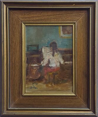 HAIM SITTON - Technique: OIL ON WOOD Size: 25X17
