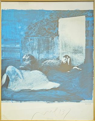 MENASHE KADISHMAN - Technique: EXHIBITION POSTER Size: 77X59 Date: 1978