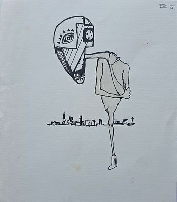 BAZOUKA JOE - Technique: INK Size: 29x25
