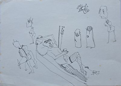 BAZOUKA JOE - Technique: DRAWING Size: 25x34