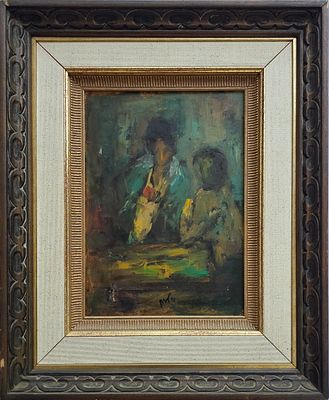 HAIM SITTON - Technique: OIL ON WOOD Size: 34x24