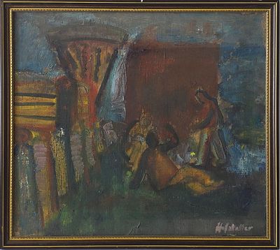 OSIAS HOFFSTATER - Technique: OIL ON CANVAS Size: 40x45