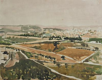 ARIE AZENE - Technique: WATERCOLOR Size: 50x63