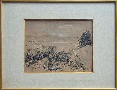 LUDWIG SCHWERIN - Technique: INK Size: 22x29 Date: 1952