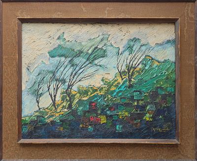 RAUL RAYMOND - Technique: OIL ON CANVAS Size: 60x80 Date: 1975