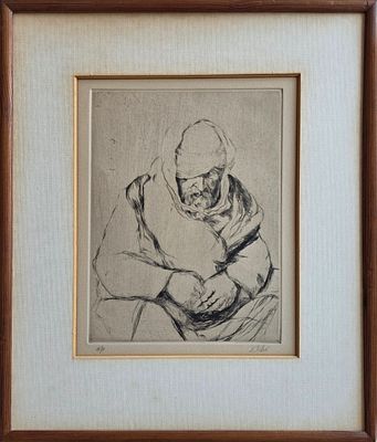 ANNA TICHO - Technique: ETCHING SIGNED BY HAND Size: 25X20