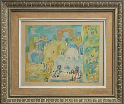 NAHUM GUTMAN - Technique: LITHO SIGNED BY HAND Size: 44x54