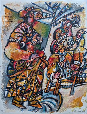 THEO TOBIASSE - Technique: LITHO SIGNED BY HAND Size: 65x50