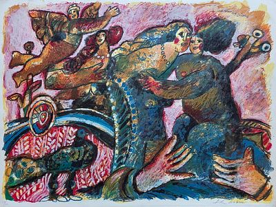 THEO TOBIASSE - Technique: LITHO SIGNED BY HAND Size: 57x76