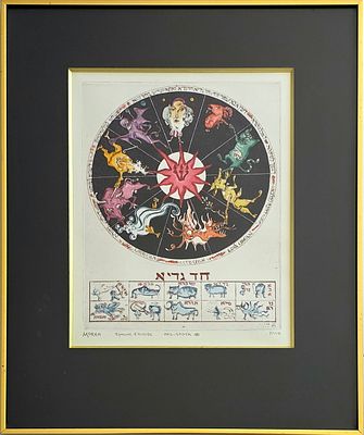 MORDECHAI MOREH - Technique: ETCHING SIGNED BY HAND Size: 40x30 Date: 1970