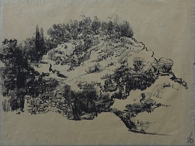 LEOPOLD KRAKAUER - Technique: CHARCOAL Size: 48x63