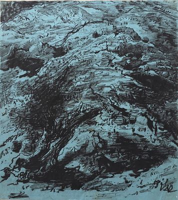 LEOPOLD KRAKAUER - Technique: CHARCOAL Size: 49x43