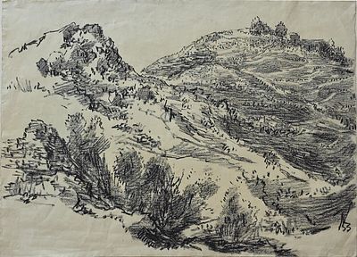 LEOPOLD KRAKAUER - Technique: CHARCOAL Size: 48x63