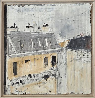 LILIAN KLAPISCH - Technique: OIL ON CARDBOARD Size: 36x35