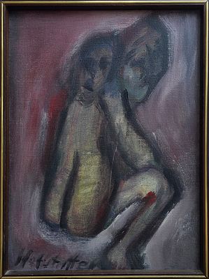 OSIAS HOFFSTATER - Technique: OIL ON CANVAS Size: 55X40