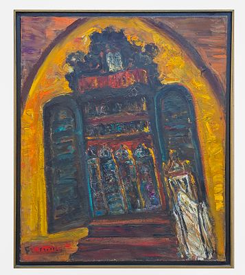 ITZHAK FRENKEL FRENEL - Technique: OIL ON CANVAS Size: 65x54