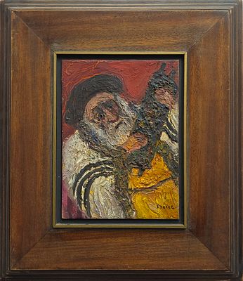ITZHAK FRENKEL FRENEL - Technique: OIL ON CANVAS Size: 22x16