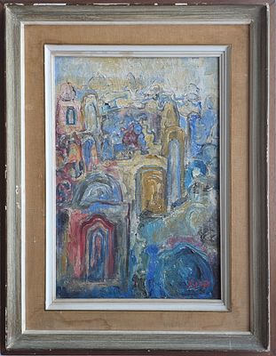 ITZHAK FRENKEL FRENEL - Technique: OIL ON CANVAS Size: 60x42