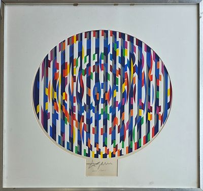 YAACOV AGAM - Technique: LITHO SIGNED BY HAND Size: 74X66