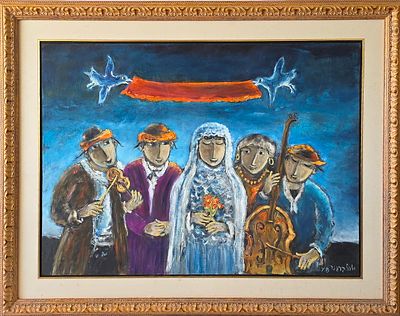 YOSL BERGNER - Technique: OIL ON WOOD Size: 77x102