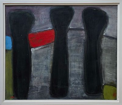 AHARON MESSEG - Technique: OIL ON CANVAS Size: 61X73