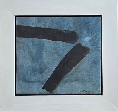 YEHIEL SHEMI - Technique: OIL ON BOARD ON CANVAS Size: 34X38 Date: 1992