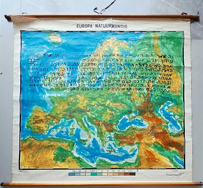 MICHAEL SEGAN COHEN - Technique: OIL ON MAP Size: 160x150