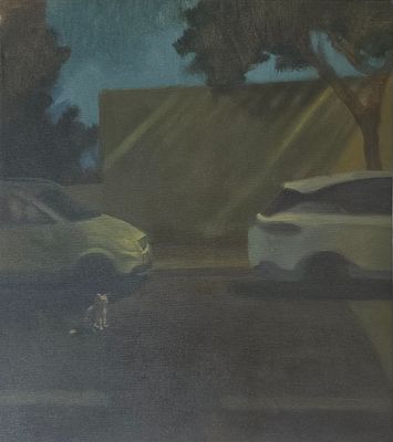 MICHAL ALCALAY - Technique: OIL ON CANVAS Size: 52x46