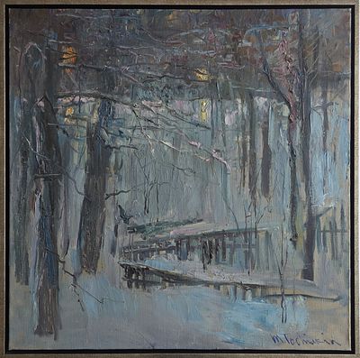 MARK TOCHILKIN - Technique: OIL ON CANVAS Size: 86x86