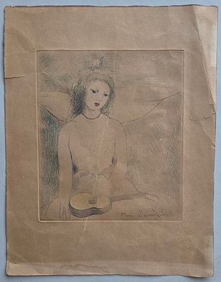 MARIE LAURENCIN - Technique: ETCHING Size: 20X17