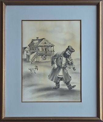 HEINRICH HECHTKOPF - Technique: INK AND CHARCOAL Size: 47x32