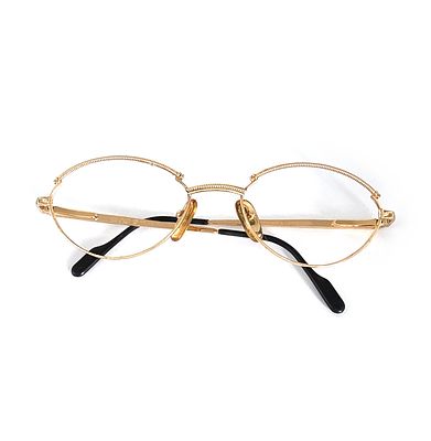 מסגרת למשקפיים, TIFFANY LUNETTES, במצב טוב מאד, מצופות בזהב 23 קראט, מידה 56-20 