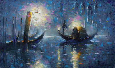 Пивень Владимир. "
Мерцание", 	2009 г., 	60x100 см., холст, масло. Художник родился в 1976 году 