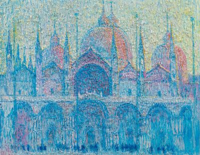 Чеботару Андрей, 
"Венеция (утро)", 	2014г., 	70x90см., 	холст, масло. Лауреат Золотой медали 