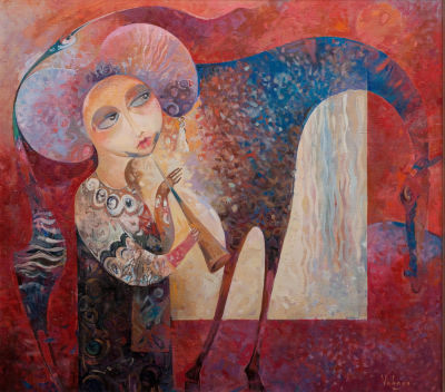 Аветисян Ваагн. "Рапсодия" 	2006г., 	61х68 см., холст, масло. Работа художника - это обращение 