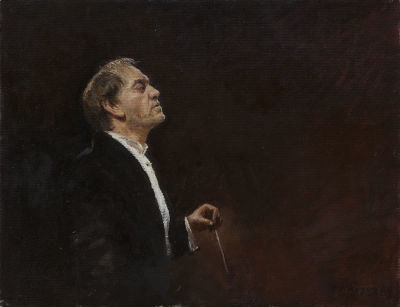 Богатов Илья. 
Портрет В.Гергиева, 	2009г., 	40x50см., холст, масло. Портрет известно русского 