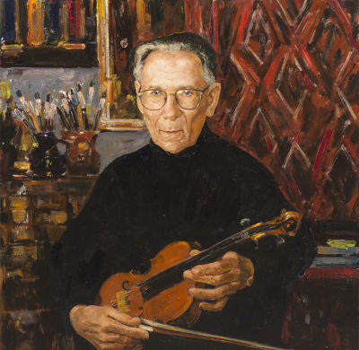 Ковтун Виктор Иванович, народный художник Украины, академик.
Портрет Валентина Даниловича 