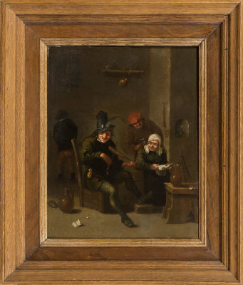 Teniers, David, "Les musiciens". 
Тенирс, Давид (последователь) "Музыканты". Фламандская школа 