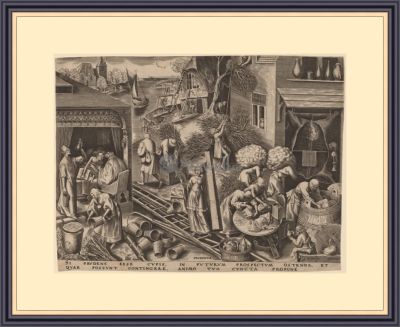 Питер Брейгель Старший, &laquo;Благоразумие&raquo;, 1559 г., 34х26 см, оформлена в раму под стеклом. 