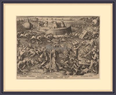 Питер Брейгель Старший, &laquo;Мужество&raquo;, 1557 г., 34х26 см, оформлена в раму под стеклом. 