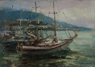 Потапенко Алексей, Лауреат Золотой Медали и Грантов МФКД. Яхта "Мария". 2009 г. Холст, масло. 