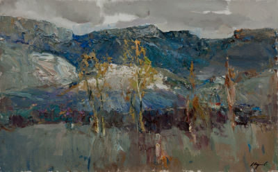 Шуринов Александр, Заслуженный художник АР Крым. Предгорье Крыма. 2009 г. Холст, масло. 50x80 см
. 