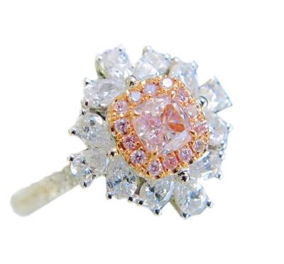 Кольцо принцессы Delisia King Aquare с голубым фианитом (выращенный голубой бриллиант) и 