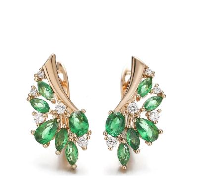 Серьги &laquo;Хрустальные бриллианты&raquo; бренда Hanreshe с натуральным цирконом. Выглядят как 