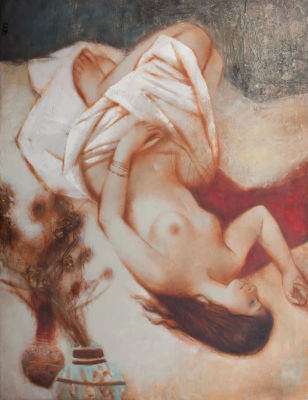 [Большой формат] Омельченко Олег, Обнаженная, 2007, 116х91, х.м. Окончил Харьковскую 