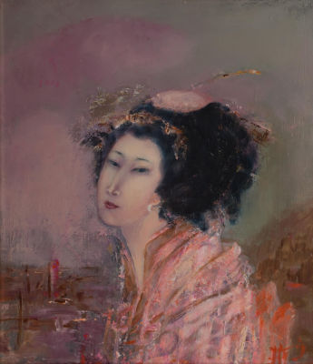 Тернавская Ирина, Женщины востока I, 2007, 40х35, х.м. Лауреат Серебряной Медали ICHF. Член 