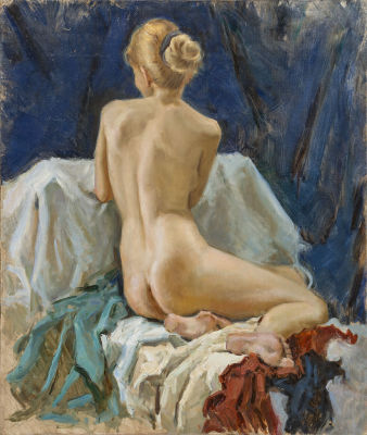 [Большой формат] Никитина Мария, Обнаженная модель, 2015, 110х99, х.м. Окончила Российскую 