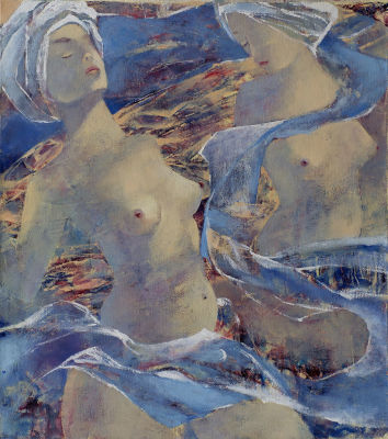 Кулиш Екатерина, Как лебеди, 2015, 45х40см.. холст, масло. 
Работа в холсте. Окончила 