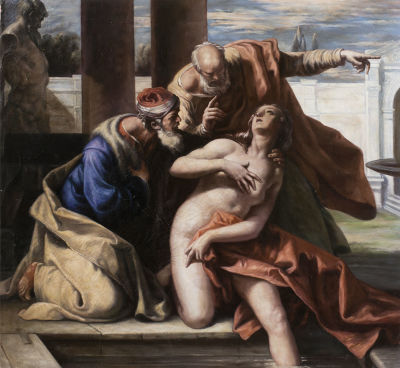 [Большой формат]. Ricci, Sebastiano. Susanna und die beiden Alten. Риччи, Себастьяно. Сусанна 
